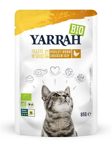 Yarrah Cat Biologische Filets Met Kip In Saus 14X85 GR Default Title