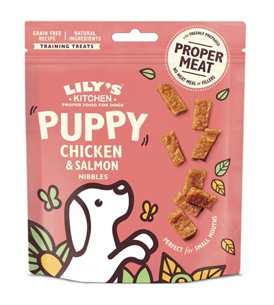 Lily's Kitchen Chicken / Salmon Nibbles Voor Puppies 70 GR Default Title