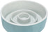Trixie Voerbak Slowfeeding Keramiek Grijs / Blauw 14X14 CM 450 ML (410413)